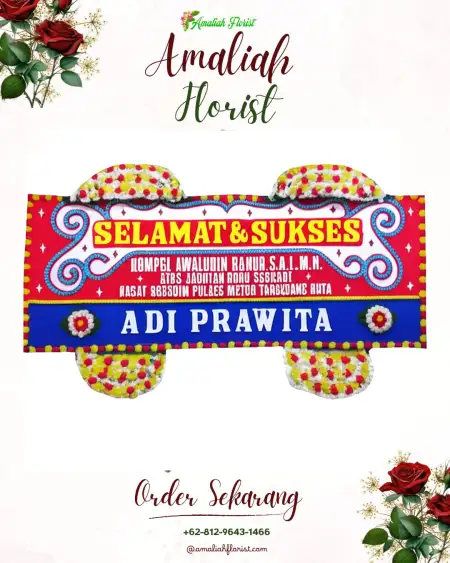 Papan Bunga Ucapan Selamat Plesan